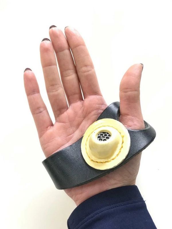 No 2 RH Sewing Palm Genuine Leather - Black